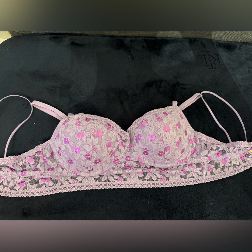 VS Pink Floral Lace Women's Bra